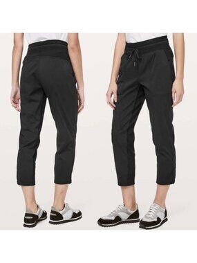 Lululemon Dance Studio Crop Pant 25" in Black Women Sz 10